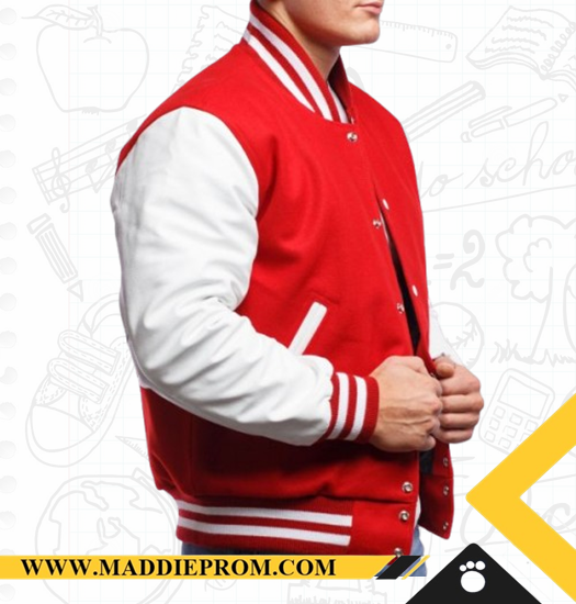 chaquetas prom bogota - BEISBOLERAS prom bogota - VARSITY ROJA 01