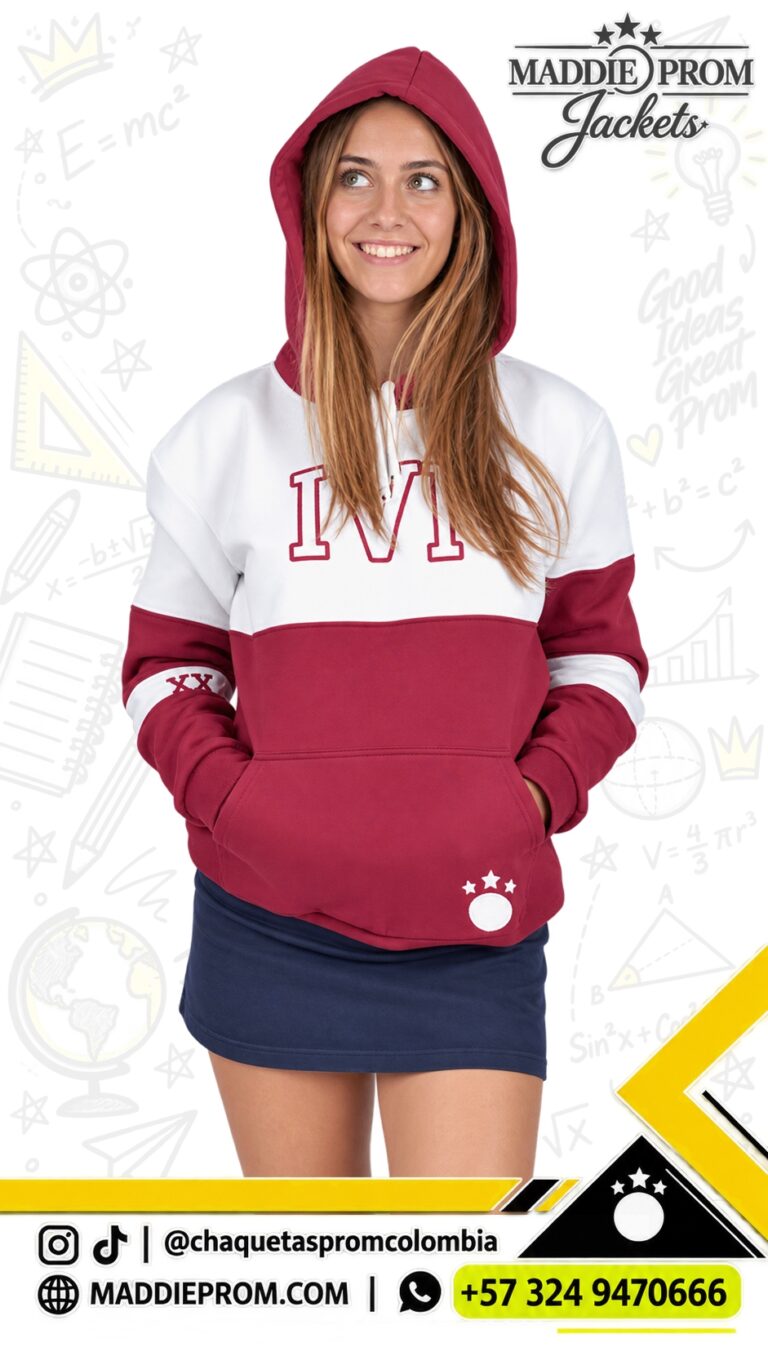 Buzo prom de corte horizontal personalizado