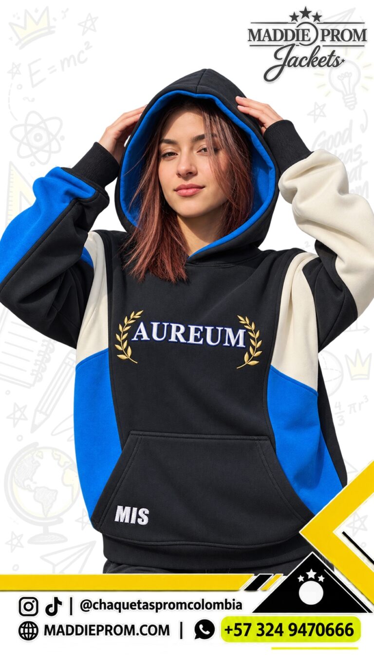 Buzo prom tricolor estructurado personalizado