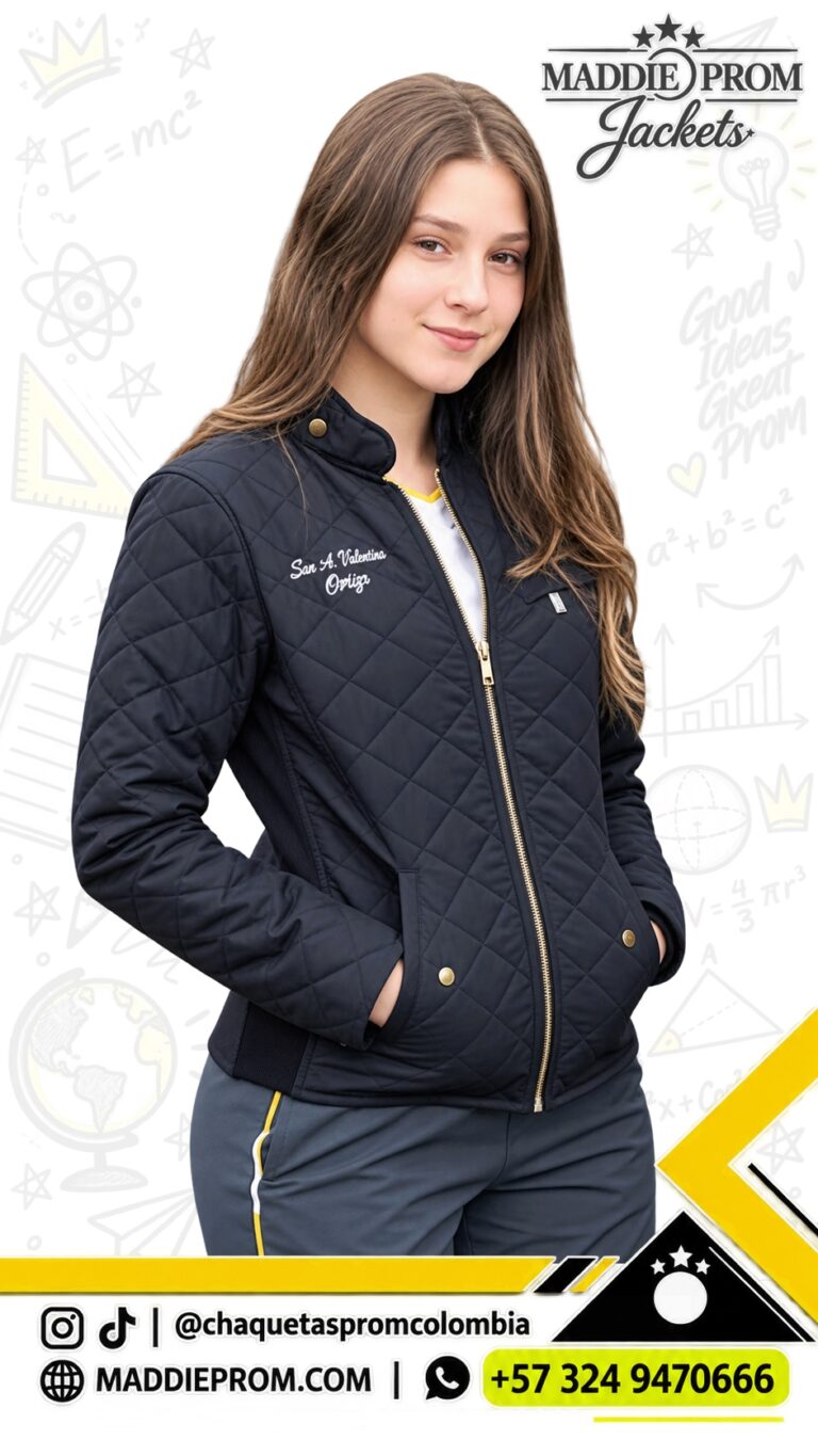 Chaqueta acolchada personalizada para promoción escolar