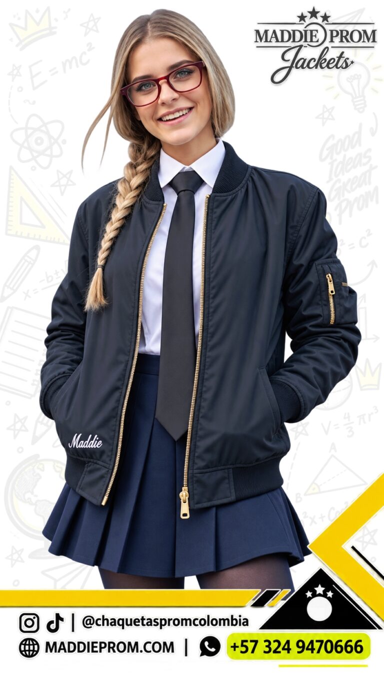 Chaqueta bomber personalizada para promoción escolar