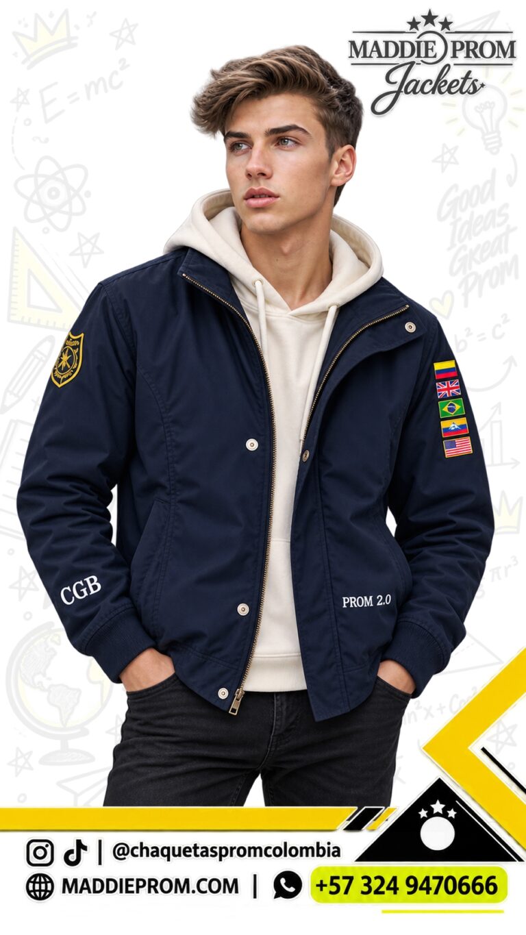 Chaqueta estilo preppy personalizada para promoción