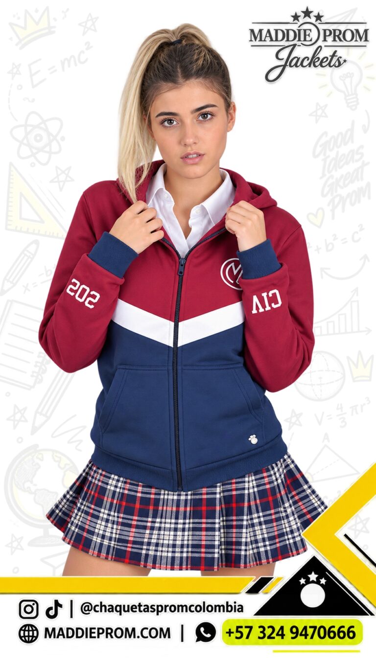 Chaqueta prom con cortes en V personalizada
