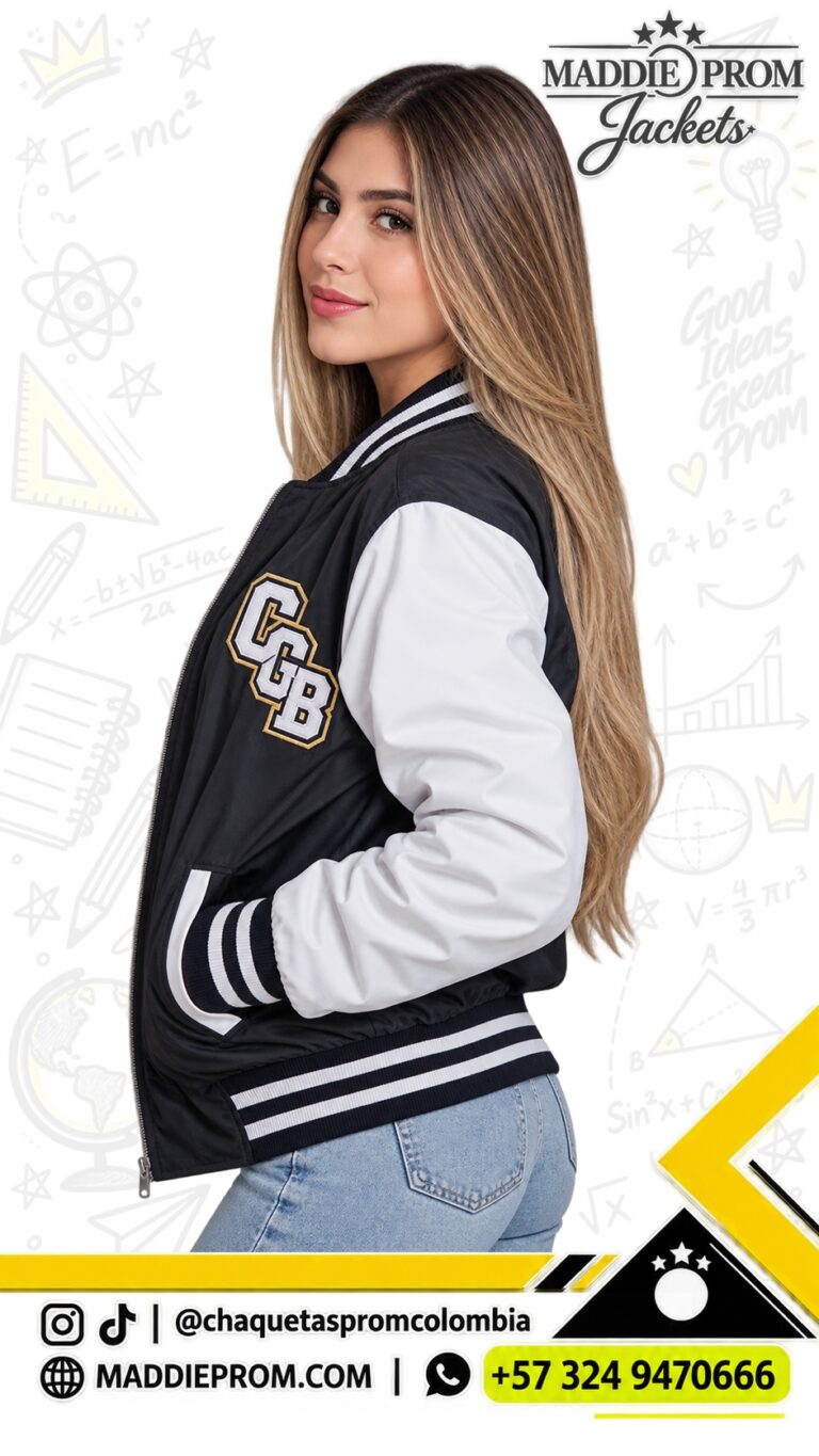 Chaqueta prom varsity antifluido personalizada