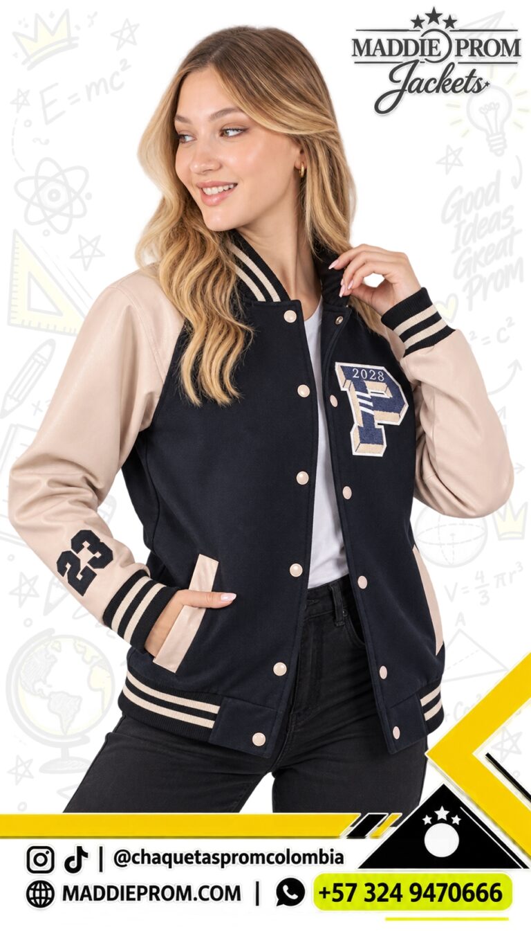 Chaqueta prom varsity beisbolera personalizada para promoción